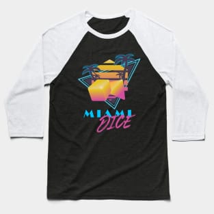 Miami Dice | Boardgames Baseball T-Shirt